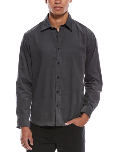 Theory Irving Jazz Shirt In Gray