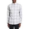 Theory Irving Plaid Flannel Button-up Shirt In Ivory Multi - Chk