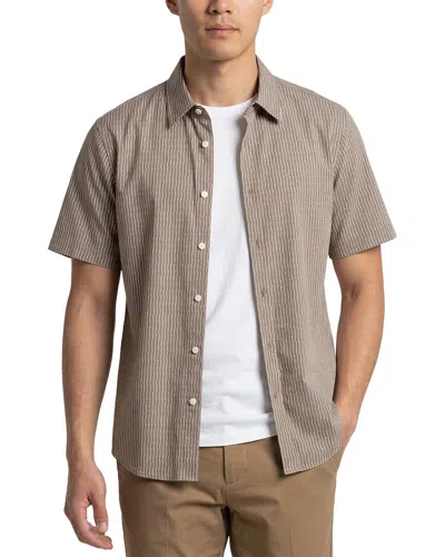 Theory Irving Movement Shirt In Brown