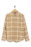 Theory Irving Plaid Cotton Flannel Button-up Shirt