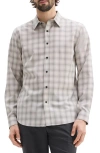 Theory Irving Wool Shirt In Brown