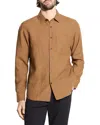 Theory Long Sleeve Button Front Linen Shirt