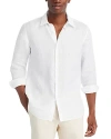 Theory Irving Shirt In Relaxed Linen In White