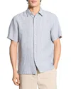 Theory Irving Linen Stripe Standard Fit Button Down Shirt