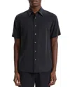 Theory Irving Regular Fit Short Sleeve Shirt In Black