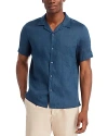Theory Irving Relaxed Fit Shirt In Deep Sea Blue
