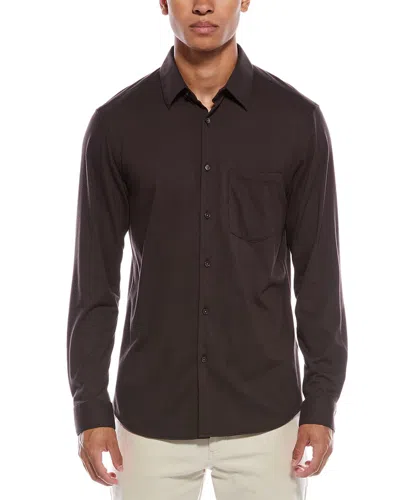 Theory Irving Shirt In Brown