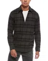 Theory Irving Plaid Cotton Flannel Button-up Shirt In Green