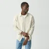 Theory Irving Shirt In Striped Linen