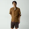 Theory Irving Shirt In Striped Linen