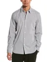 Theory Sylvain Pinstripe Button-up Shirt In White