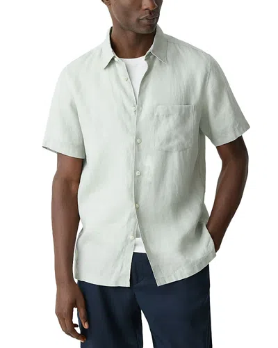 Theory Irving Short-sleeve Shirt In Relaxed Linen In Neutral