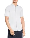 Theory Irving Short-sleeve Shirt In Structure Knit In Olympic