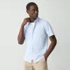 Theory Irving Short-sleeve Shirt In Structure Knit In Olympic
