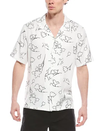 Theory Irving Sketch Shirt In White