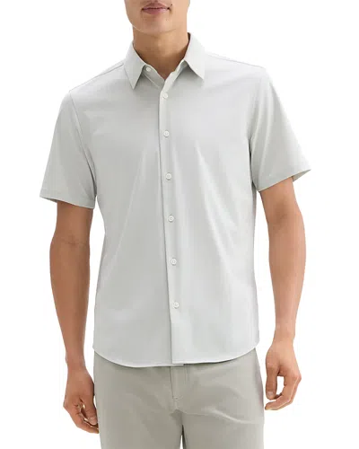 THEORY IRVING SHORT-SLEEVE SHIRT IN STRUCTURE KNIT