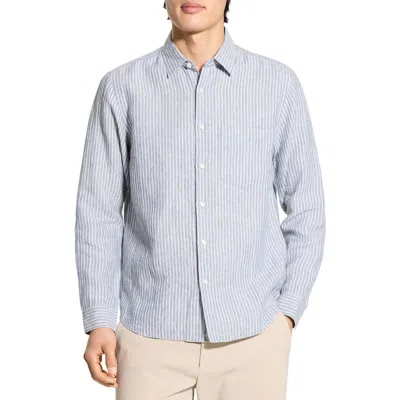 Theory Irving Slub Linen Button-up Shirt