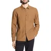 Theory Long Sleeve Button Front Linen Shirt