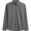 Theory Irving Standard Fit Cotton Gingham Button-up Shirt In Gray
