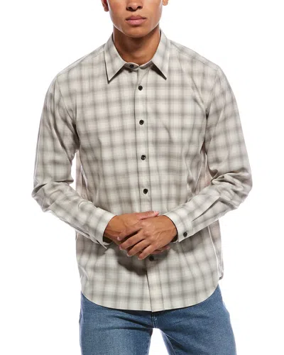 Theory Irving Wool Shirt In Gray