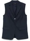Theory Oversized Vest In Wool-blend