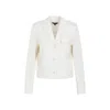 Theory Peak-lapeled Wool-blend Jacket In Neutrals