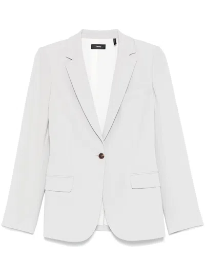 THEORY STAPLE BLAZER B. ADMI,J0709113 B6M PLATINUM