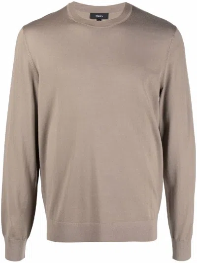 Theory J0781713 Crew Neck Regal In Neutral