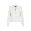 Theory Peak-lapeled Wool-blend Jacket In Beige