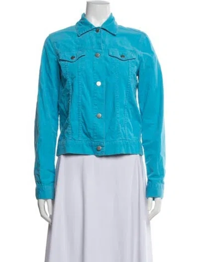 Pre-owned Theory Jacket In Blue