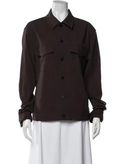 Pre-owned Theory Jacket In Brown