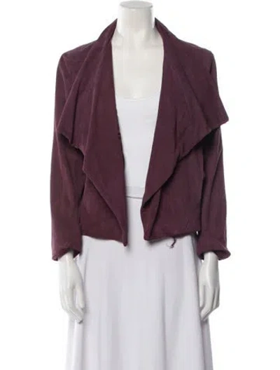 Pre-owned Theory Jacket In Burgundy