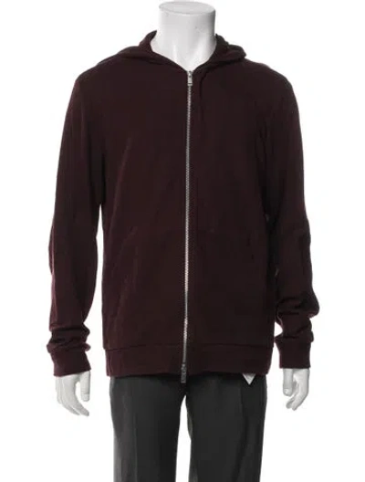 Pre-owned Theory Jacket In Burgundy