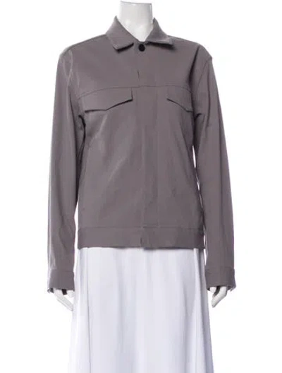 Pre-owned Theory Jacket In Grey