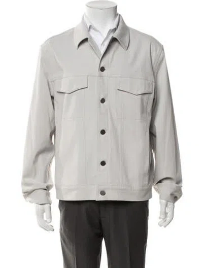 Pre-owned Theory Jacket In Grey