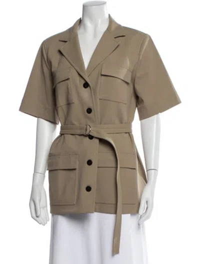 Pre-owned Theory Jacket In Neutral