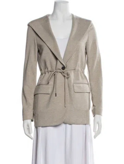 Pre-owned Theory Jacket In Neutral