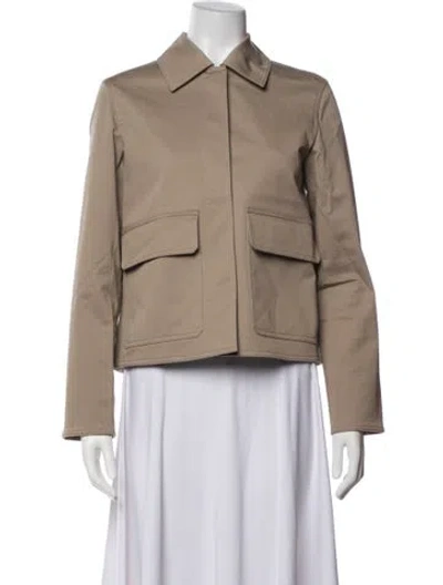Pre-owned Theory Jacket In Neutrals