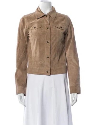 Pre-owned Theory Jacket In Neutrals