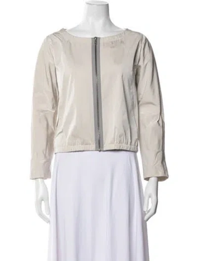 Pre-owned Theory Jacket In Neutrals