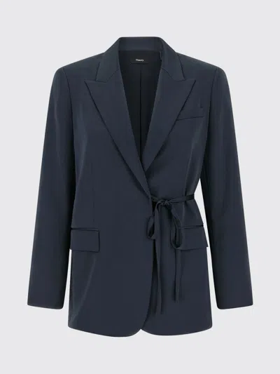 THEORY 外套 THEORY 女士 颜色 蓝色,H31813009