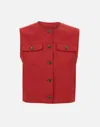 Theory Fitted Sleeveless Linen Vest