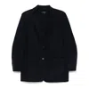 Theory Navy Blue Wool Cashmere Blazer In Blue