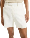 THEORY JARIN REGULAR FIT 7 SHORTS IN LINEN BLEND