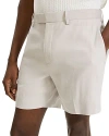 Theory Jarin Linen Blend Shorts In Limestone