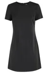 Theory Jatinn Traceable Wool Dress In Black
