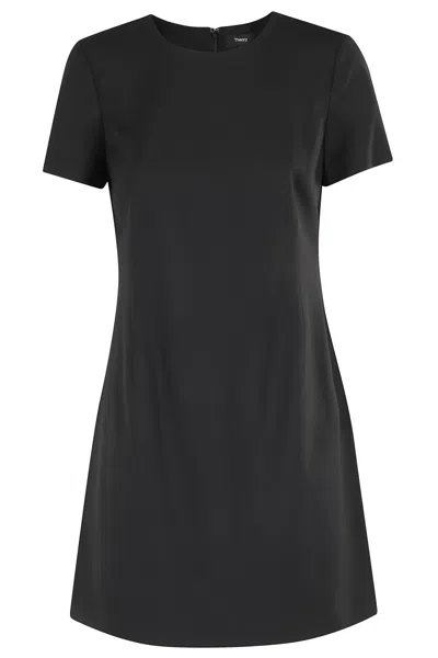 THEORY THEORY JATINN TRACEABLE WOOL DRESS