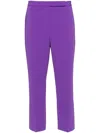 Theory High-waist Slim-fit Trousers In 1qy Bright Peony