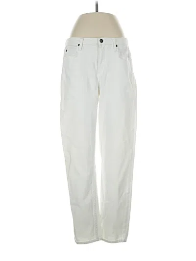 Pre-owned Theory Jeans In Ivory