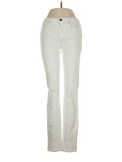 Pre-owned Theory Jeans In Ivory